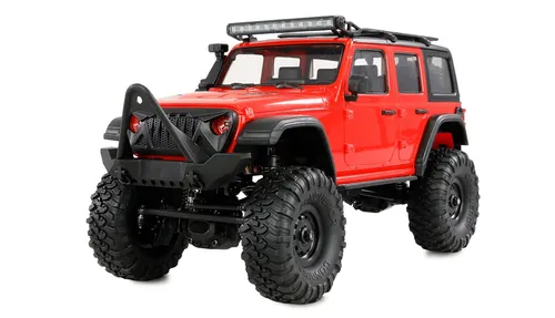 Amewi RC Crawler Mini-Crosstrailer AMXRock 4WD 1:16 RTR rot - Ferngesteuerte Autos – Robuster 1:16 RC Crawler mit 4WD-Allradantrieb und IPX4 Spritzwasserschutz für aufregende Offroad-Abenteuer bei jedem Wetter.