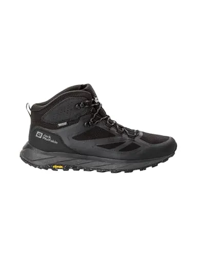 Jack Wolfskin Herren Terraventure Texapore Mid M Wanderschuhe - Nachhaltige Wanderschuhe für intensive Tagestouren im Mittel- und Hochgebirge, mit hervorragender Dämpfung aus recycelten Materialien, PFC-frei.