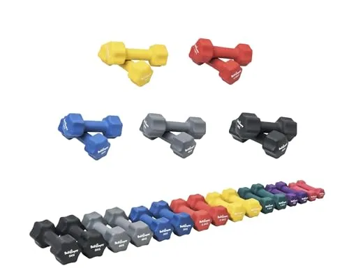 Bad Company Gymnastikhantel - Kurzhanteln für flexibles Training, ideal für Aerobic, Yoga, Pilates und mehr. Langlebig, rutschfest und leicht zu reinigen, perfekt für Zuhause oder im Studio.