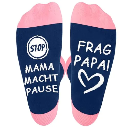 Trustnice Geschenke für Frauen, 40 Geburtstag Frauen, Lustige Socken Mit Spruch,Geschenke für Mama Geburtstagsgeschenk Weihnachten, Valentinstag, Muttertag Muttertagsgeschenk Geschenkideen (Rosa)