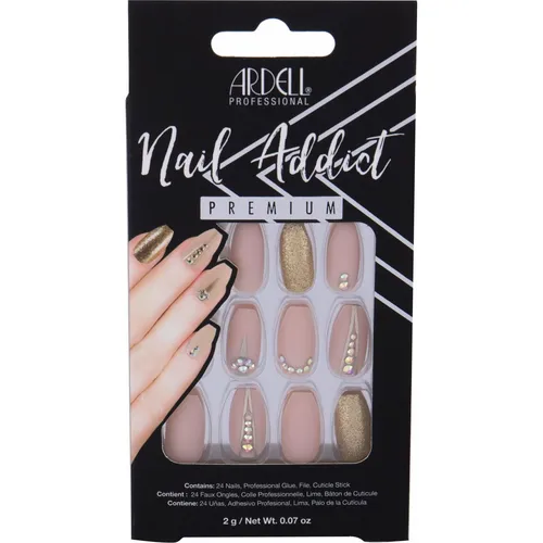Ardell Nail Addict - Nail Addict Nude Jeweled (Kunstnägel, Nude Jeweled) (75892)