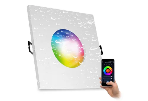 linovum LED Deckenspot ISAWO Einbau Deckenstrahler IP65 Smart - Moderner Einbaustrahler mit smartem LED-Modul für individuelle Lichtgestaltung. Ideal für Bad und Außenbereiche dank IP65-Schutz. Einfache Steuerung per App und Sprachbefehlen.