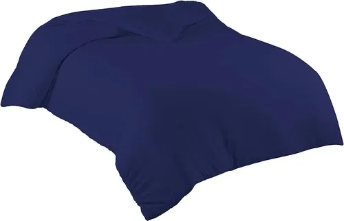 livessa Bettbezug Baumwolle - Allergikerfreundliche Bettwäsche - Bettwäsche aus 100% Baumwolle, ultra weich und atmungsaktiv, ideal für Allergiker. Erhältlich in 13 schönen Farben, inklusive Dunkelblau, in der Größe 135 cm x 200 cm.