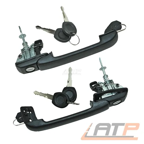 Produktbild 2x TÜRGRIFF TÜR GRIFF VORNE LINKS UND RECHTS FÜR VW GOLF 3 1H 4+CABRIO 1E VENTO