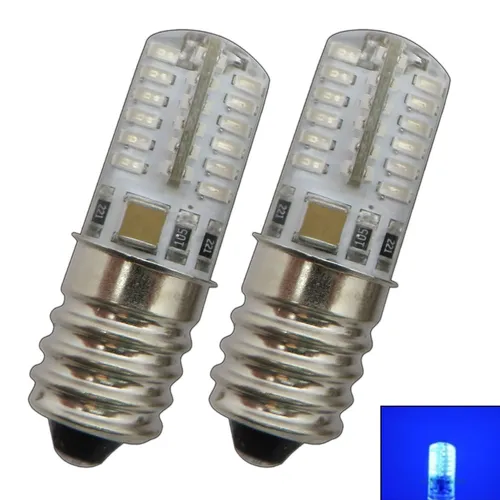 2x E14 LED Blau / Blaulicht Dekolicht Kühlschrank Kühlschranklampe blaues Licht