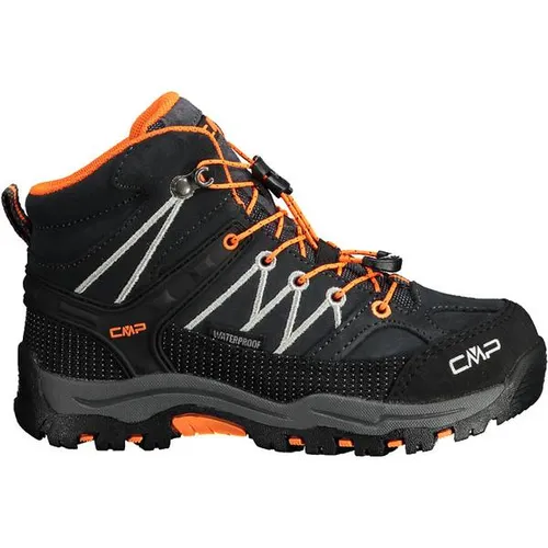 CMP KIDS RIGEL MID TREKKING SHOE WP ANTRACITE-FLASH ORANGE von CMP