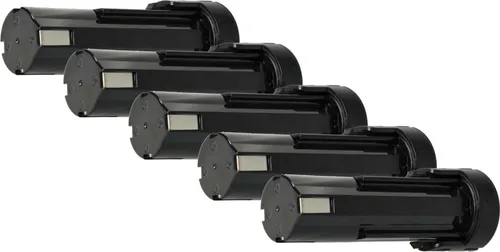 vhbw 5x Akku kompatibel mit Panasonic EZ902, EZ581, EY903, EY9021B, EY9021, EZ502-2, EZ502 2, EZ502, EZ1320, EZ503 Werkzeug (3300 mAh, NiMH, 2,4 V)
