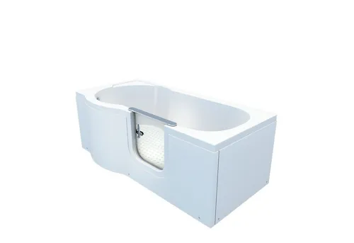 AcquaVapore Seniorenwanne S12-R-ALL mit Tür 85x170cm - Sanitäranlagen & Zubehör: Die Badewanne mit Tür bietet Senioren ein sicheres und unabhängiges Badeerlebnis in der gewohnten Umgebung. Mit Sicherheitsverschluss und hochwertiger Verarbeitung.