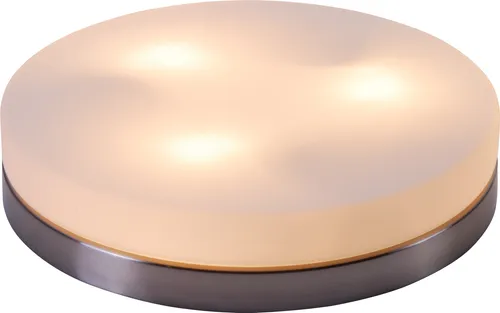 Globo Deckenleuchte OPAL Nickel matt - Deckenleuchte in Nickel matt mit opalem Glasschirm, ideal für moderne Räume und kompatibel mit langlebigen LED-Leuchtmitteln.