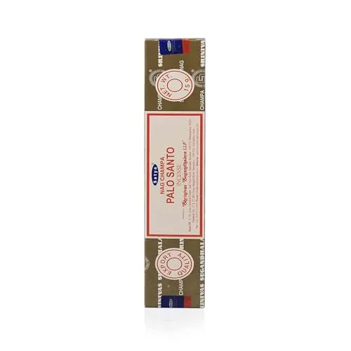 NKlaus Satya Nag Champa Palo Santo Räucherstäbchen 15g – Handgerolltes indisches Räucherwerk mit warmem, holzigem Duft – Für Rituale und Meditation