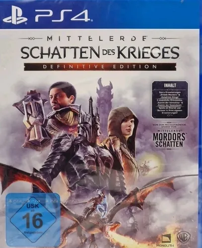 Mittelerde 2 Schatten des Krieges Definitive Edition - PS4 - PC- & Videospiele: Erlebe epische Schlachten und persönliche Geschichten im preisgekrönten Nemesis-System. Die Definitive Edition bietet umfangreiche Erweiterungen und zusätzliche Orkstämme für noch mehr Spielspaß.