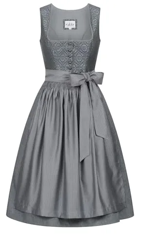 Nübler Midi Dirnd Galina in Nachtblau, Größe: 42 - Elegantes Midi Dirndl für Damen, ideal für festliche Anlässe. Hochwertige Trachtenmode mit tailliertem Schnitt und aufwendigen Details. Perfekt kombinierbar mit Bluse und Jacke.