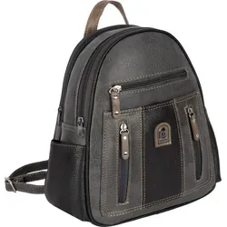 Stylischer Cityrucksack GRAU-TAN für Damen