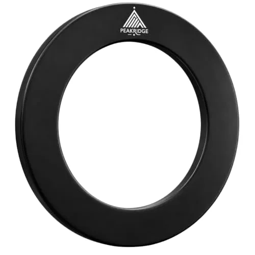 Peakridge® Dartboard Surround – Einteiliger Schutzring für Standard-Dartscheiben, perfekte Passform & Wandschutz