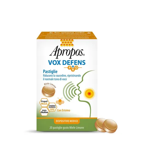 Apropos Vox Defens Pro Miele Limone 20 Pastiglie