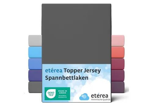 etérea Himmlische Qualität Spannbettlaken etérea Comfort Jersey Topper Spannbettlaken, Jersey, Gummizug: rundum, (1 Stück)