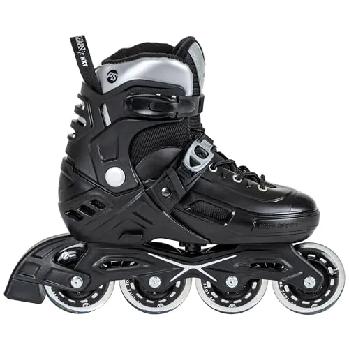 POWERSLIDE KHAAN JR NXT Inline Skate 2025 - Kinder Skates für Anfänger - Inliner für Kinder, ideal für Anfänger mit Speed Control System, das die Geschwindigkeit reguliert und Selbstvertrauen beim Skaten aufbaut. Verstellbar in vier Größen, perfekt für jahrelangen Spaß!