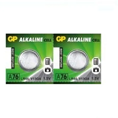 POPESQ® 2 Stk. x LR44 / A76 Alkaline Knopfzelle GP für Schublehre / 2 pcs. x LR44 / A76 Alkaline Button cell GP for Calliper #A1755