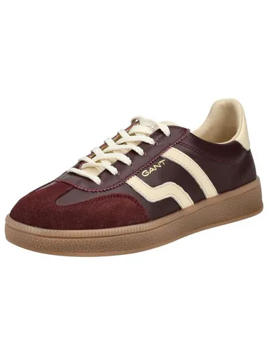 Gant Cuzima Damen Sneaker - Rot 42 EU - Stylische Low-Top Sneaker in der Farbe G590-Port-Wine, gefertigt aus hochwertigem Glattleder und Gummi. Ideal für lässige Outfits und den täglichen Einsatz.