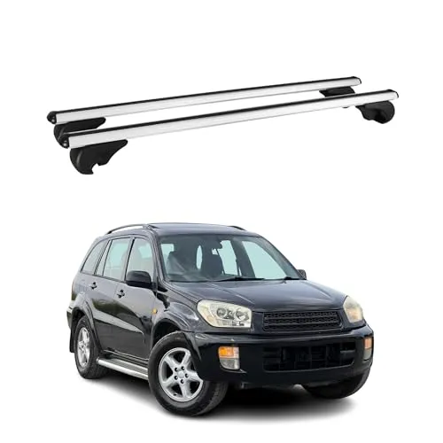 OMAC Dachträger für Toyota RAV4 2000-2005 - Dachgepäckträger aus hochwertigem, leichtem Aluminium, wasserdicht und abnehmbar. Ideal für Fahrräder und Skiausrüstung, sorgt für Sicherheit und Komfort auf Ihren Reisen.