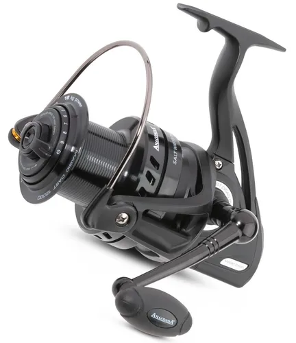 ANACONDA Magic Cast 12000 Karpfenrolle – Hochwertige Angelrolle - Stationärrolle für Süßwasserfischen mit 12 Kugellagern. Ideal für Karpfenangeln, leicht und leistungsstark mit 121cm Schnureinzug. Perfekt für Angler, die Qualität schätzen.