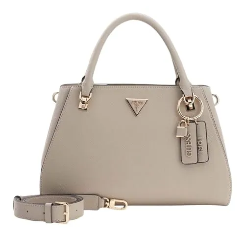 GUESS Handtasche Umhängetasche Noelle II Luxury Satchel Taupe