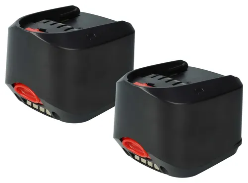 vhbw 2x Akku kompatibel mit Bosch PSR 18 LI-2, PSR 18 LI-2H, PST 18 LI, Uneo Maxx Werkzeug, Akku-Gartengerät (3000 mAh, Li-Ion, 18 V)