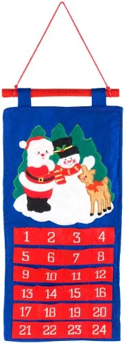 infactory Weihnachts-Dekorationen: Adventskalender zum Selbstbefüllen (Weihnachtskalender, Adventskalender zum Befüllen, Geschenk Basteln)