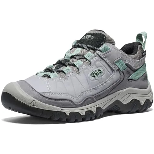 KEEN Damen Outdoorschuhe Targhee IV WP Grau 37,5 - Langlebige Outdoorschuhe mit hochwertigem Nubukleder und Textil. Die ikonische Keen-Passform bietet optimalen Komfort, während die robuste Außensohle für besten Halt sorgt. Ideal für Abenteuer in der Natur.