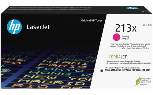 HP Toner W2133X 213X magenta - Original Toner für bis zu 6.000 Seiten, ideal für HP Color LaserJet Enterprise Drucker