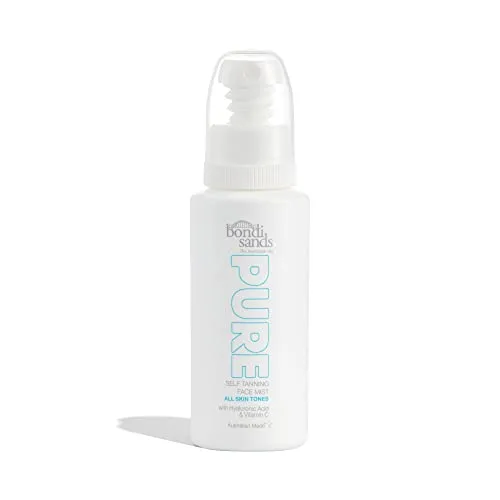 Bondi Sands Pure Tanning Face Mist, Gesichtsbräuner | feuchtigkeitsspendende, leichte Formel verleiht einen natürlichen, goldenen Glanz, Vitamin C und Vitamin E, vegan + tierversuchsfrei | 70 ml