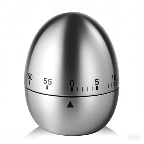 Küchentimer Egg Küchenwecker Küchen-Zeituhr Zeitmesser Küche Kurzzeitmesser 60-Minuten-Timer Mechanischer Rotierender Wecker (Egg)