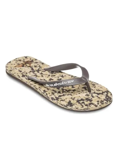 Quiksilver™ Molokai Recycled - Flip-Flops für Herren - 47 - Braun - Bequeme Flip-Flops mit robuster Sohle für hohen Tragekomfort. Ideal für den Alltag und Freizeitaktivitäten. Leicht und stylisch, passend zu jedem Outfit.