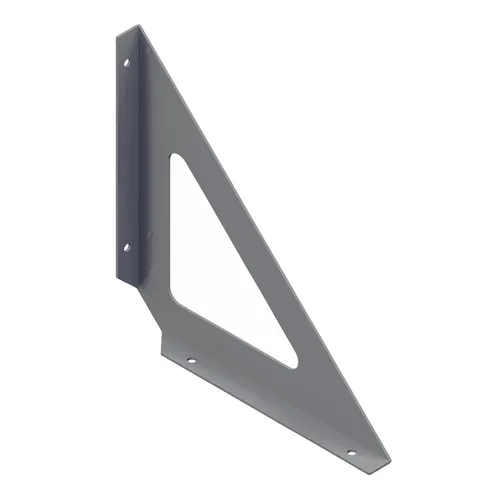 18133-00205= 2x Dekokonsole Triangel 190x190 mm weißalu Element System Winkel