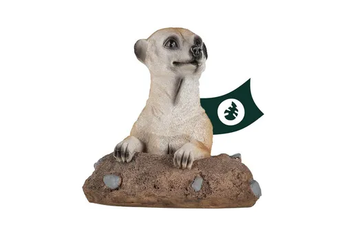 VERDOBA Gartenfigur Safari: Elefant, Schildkröte und Erdmännchen - Figuren aus langlebigem Kunstharz, handbemalt und detailgetreu. UV-, frost- und wetterbeständig, ideal für Garten, Balkon oder Terrasse.