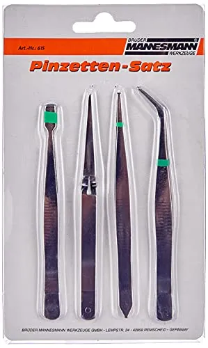 Produktbild Brüder Mannesmann Werkzeug Pinzettenset 4-tlg., M 615