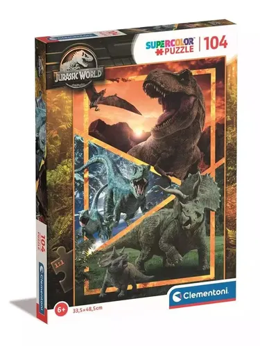 Puzzle 104 Super Kolor Jurassic World Clementoni 8005125271818