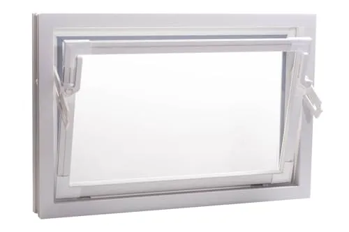 ACO 60cm Kippfenster - Einfachglas Fenster für Keller - Flügelfenster aus weißem Kunststoff mit 5 mm Einfachglas, optimal isoliert und witterungsbeständig. Ideal für Keller mit zwei Öffnungseinstellungen für flexible Belüftung.