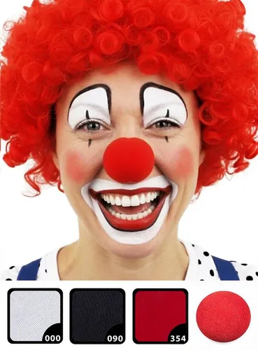 Maskworld Theaterschminke Make-up Set Karneval Clown, Lustiger Clown schminken auf Wasserbasis