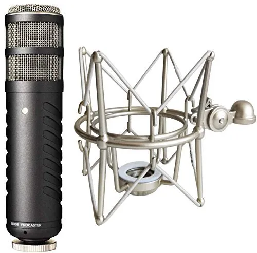 RØDE Procaster Mikrofon mit Spinne – Professionelles Rundfunkmikrofon - Das RØDE Procaster Mikrofon bietet Broadcast-Qualität mit optimiertem Frequenzbereich und integriertem Popfilter. Ideal für Podcaster und Rundfunk, sorgt es für klare und professionelle Sprachaufnahmen.