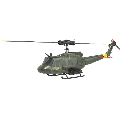 Torcster Hubschrauber Bell UH-1D Huey Brushless 6G 297mm RTF 2,4G Ferngesteuert 3D Anfänger Indoor Heli