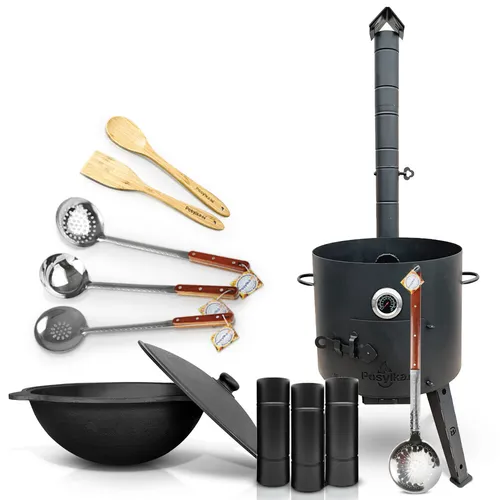 Gusseisen Kazan 16 L mit Feuerofen Utschak von Posylka.de