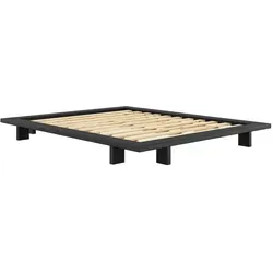 KARUP Design Japan Bett 160 x 200 cm - Black Night - Betten im minimalistischen Design, inspiriert von japanischem Futon-Stil, aus hochwertigem Kieferholz für zeitlose Eleganz und optimalen Schlafkomfort.