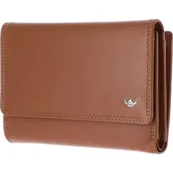 Golden Head Leder Geldbörse Polo RFID Protect Damenbörse 2829 Cognac braun