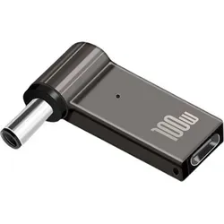 N22 USB-C PD 3.1 auf DC 7,4×5,0 mm Adapterkabel – 100W Schnelllade-Adapter für HP Notebook Netzteil Ersatz - Schwarz