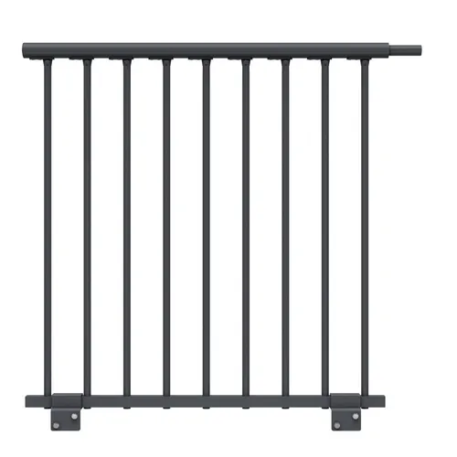 Dolle Brüstungsgeländer Erweiterungsset Gardenspin Aluminium 100 cm anthrazit