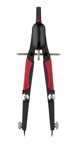 rotring Schnellverstell-Zirkel COMPACT, Länge: 170 mm - Zirkel mit Schnellverstellung für präzises Zeichnen, ideal für Schüler und Studenten.