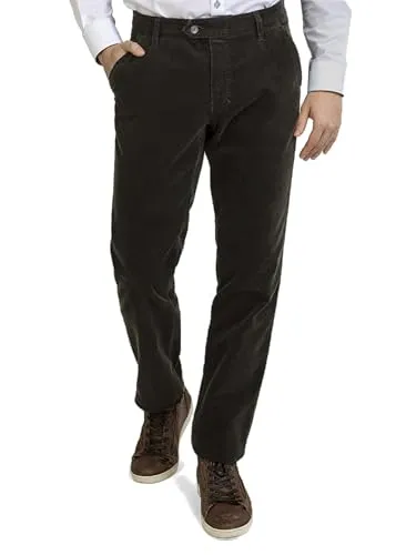 Club of Comfort Herren Flat Front-Hose Garvey, Dunkelgrün, Größe 54