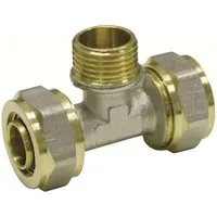 Boni-Shop Schraubfitting Heizung  T-StüCk AußEngewinde 26 Mm