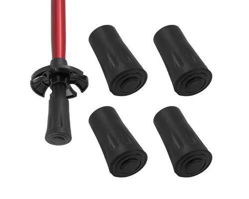 MidGard Nordic-Walking-Stöcke Ersatzpads-Gummipuffer Gummifüße für Wander- und Trekkingtouren (4 St)